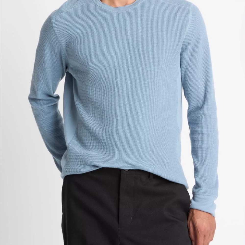 Men’s Vince Pima Cotton-Blend Thermal Long-Sleeve T-Shirt